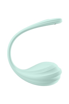 Виброяйцо Satisfyer Smooth Petal с управлением со смартфона мятное