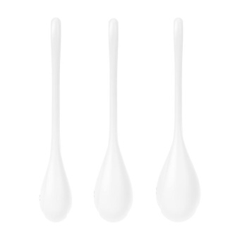 Набор из 3 белых вагинальных шариков Satisfyer Yoni Power 1