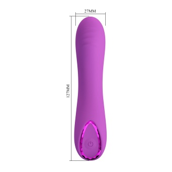 Фиолетовый мини-вибратор DJ Dick - 12,7 см.