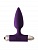 Фиолетовая анальная вибропробка New Edition Glory - 11 см.