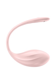 Виброяйцо Satisfyer Ribbed Petal с дистанционным управлением розовое