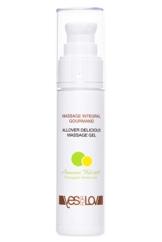 Лубрикант 3 в 1 YESforLOV Allover Delicious Massage Gel Ананас и зелёный чай - 50 мл