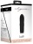 Черная вибропуля Turbo Rechargeable Bullet Lush - 9,8 см.
