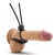 Черное двойное эрекционное лассо Silicone Double Loop Cock Ring