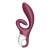 Вибратор с двойным клиторальным стимулятором Satisfyer Touch Me красный