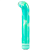 Зеленый компактный вибратор из стекла Magic Cane - 12 см.