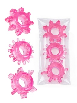 Комплект из трех розовых эрекционных колец
