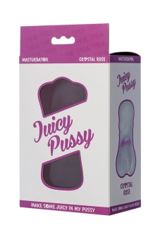 Прозрачный реалистичный мастурбатор ToyFa Juicy Pussy Crystal Rose