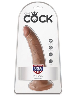 Фаллоимитатор на присоске King Cock 19 см мулат