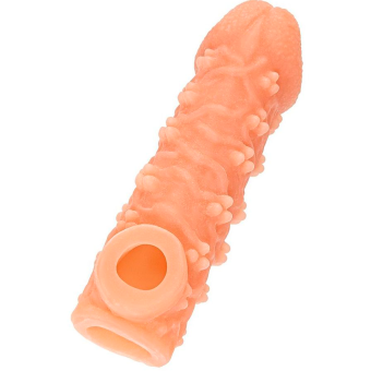 Насадка с пупырышками и отверстием для мошонки Kokos Cock Sleeve