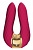 Мини-вибратор с двумя кончиками Shunga AIKO малиновый