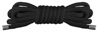 Верёвка Ouch! Japanese Mini Rope черная - 1,5 м