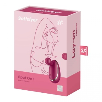 Мини-вибратор с круглым кончиком Satisfyer Spot On 1 малиновый