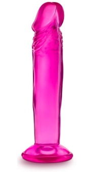 Розовый анальный фаллоимитатор Sweet N Small 6 Inch Dildo With Suction Cup - 16,5 см.