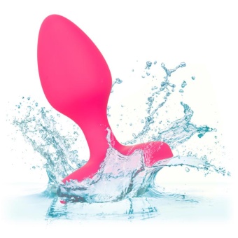 Анальная вибропробка с кристаллом Cheeky Gems Vibrating Probe Medium розовая