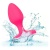 Анальная вибропробка с кристаллом Cheeky Gems Vibrating Probe Medium розовая