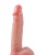 Телесный реалистичный вибратор-ротатор - 21,5 см.