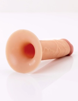 Фаллопротез Hollow Silicone Strap-On 18 см телесный
