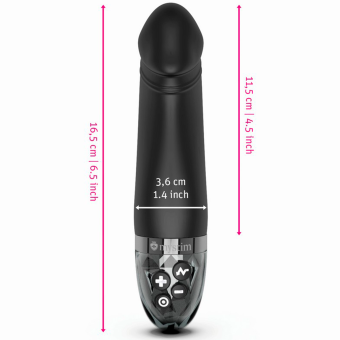 Вибратор с электростимуляцией Mystim Real Deal Neal Black Edition чёрный