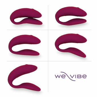 Гибкий вибратор для пар We-Vibe Sync Fuchsia розовый