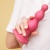 Рельефный фаллоимитатор Strap-On-Me Dildo Plug Beads размер S 12,8 см розовый