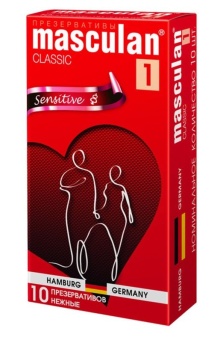 Презервативы нежные Masculan Classic 1 Sensitive - 10 шт