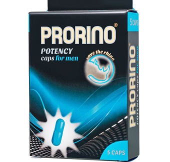 Энергетические капсулы Ero Prorino black line Libido, мужские, 5 шт.