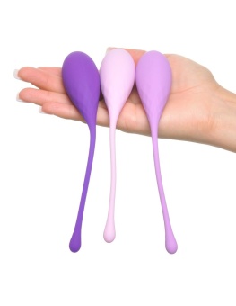 Набор из 3 шариков Kegel Train-Her Set фиолетовый