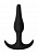 Чёрная анальная пробка Starter - 10,5 см.