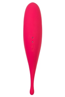 Двухсторонний вакуумный вибростимулятор Satisfyer Twirling Pro малиновый