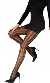 Колготки с зигзагами ZigZag Pattern Tights