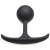 Черная анальная пробка с утяжелением Premium Silicone 3.9  Weighted Round Plug - 9,9 см.
