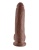 Фаллоимитатор на присоске с мошонкой King Cock with Balls 23 см коричневый