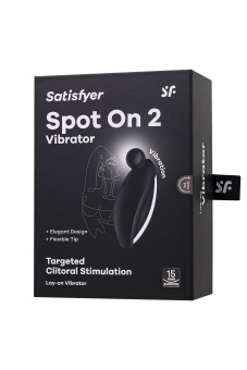 Точечный клиторальный стимулятор Satisfyer Spot On 2 чёрный
