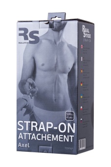 Рельефная насадка для страпона RealStick Axel - 17,5 см