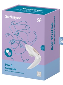 Стимулятор для пар с вакуумом и вибрацией Satisfyer Pro 4 Couples