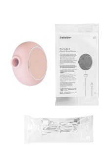 Круглый вакуумный вибростимулятор Satisfyer Pro To Go 3 розовый