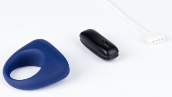 Синее эрекционное кольцо Magic Motion Dante с управлением со смартфона