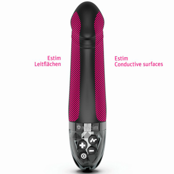 Вибратор с электростимуляцией Mystim Real Deal Neal Black Edition чёрный