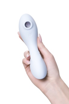 Вибратор с вакуумной стимуляцией Satisfyer Curvy Trinity 5+ и управлением от приложения