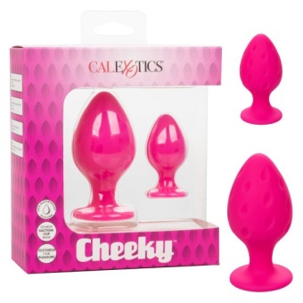 Набор из двух анальных пробок Cheeky розовый