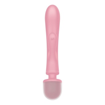 Двухсторонний вибратор-массажер Satisfyer Triple Lover розовый