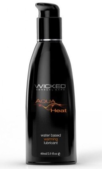 Разогревающий лубрикант на водной основе Wicked Aqua Heat - 60 мл