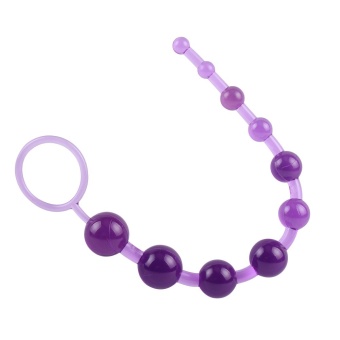 Фиолетовая анальная цепочка Sassy Anal Beads - 26,7 см.