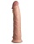 Телесный фаллоимитатор-реалистик King Cock Ellite Dual Density - 28 см.