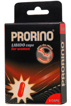 Энергетические капсулы Ero Prorino black line Libido для женщин, 5 шт.