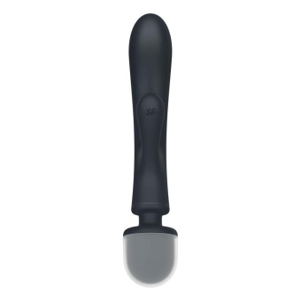 Двухсторонний вибромассажер Satisfyer Triple Lover серый