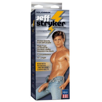 Фаллоимитатор Jeff Stryker ULTRASKYN 10  Realistic Cock with Removable Vac-U-Lock Suction Cup - 25,6 см