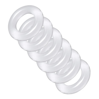 Комплект из 6 прозрачных эрекционных колец Ring Master Custom Ball Stretcher Kit