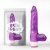 Фиолетовый вибратор Luv Pleaser - 20 см.